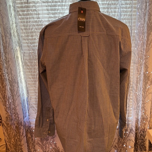 Men’s Large Chaps Easy Care button down long sleeve shirt. New with tags. - Picture 2 of 6